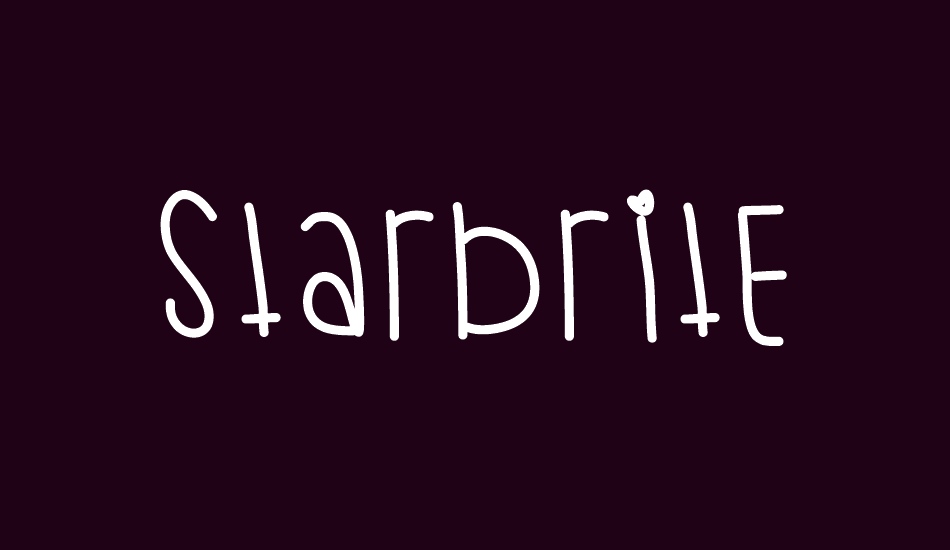 starbrite font big