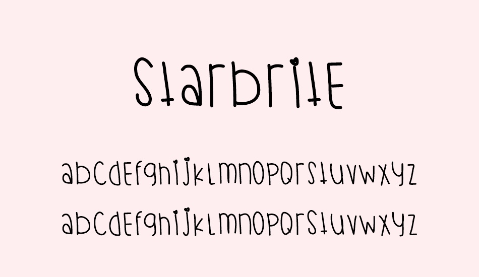 starbrite font