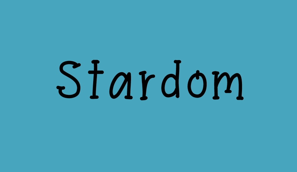 stardom font big