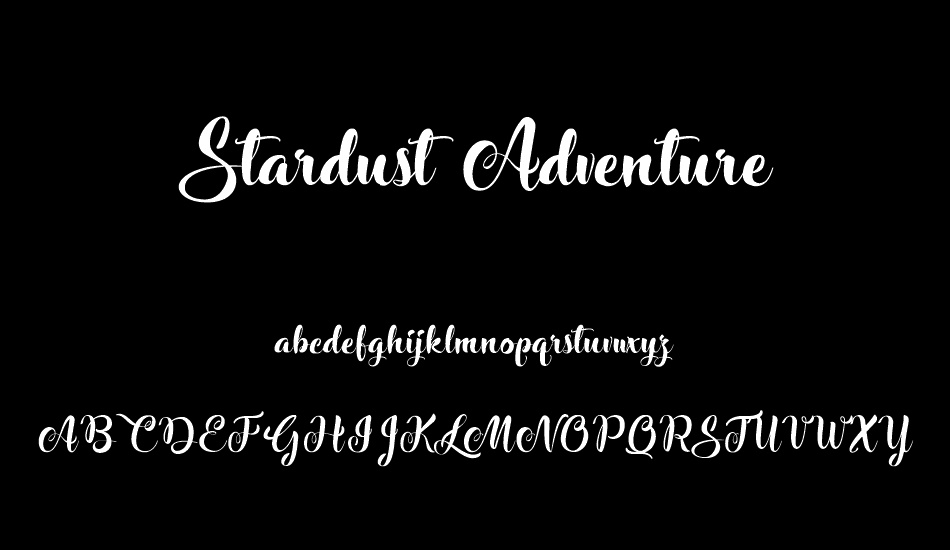 stardust-adventure font