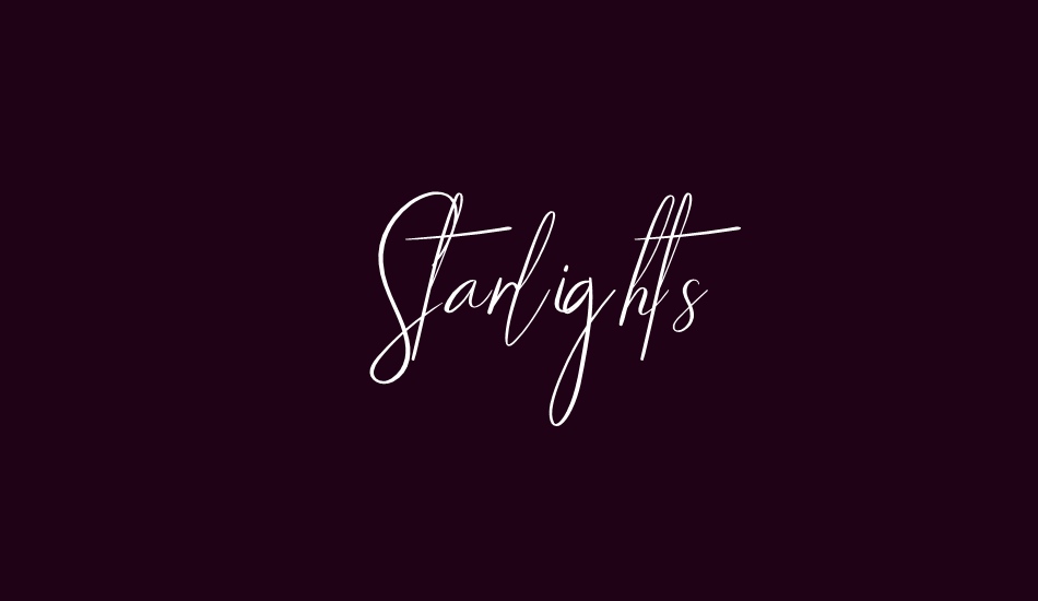 starlights font big