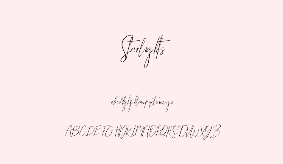 starlights font