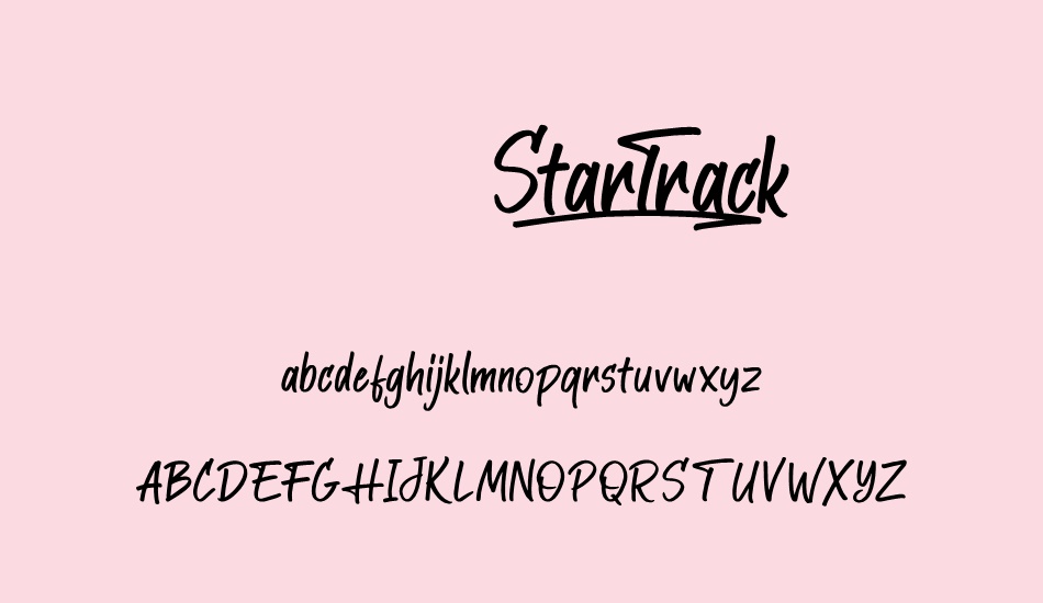 startrack font