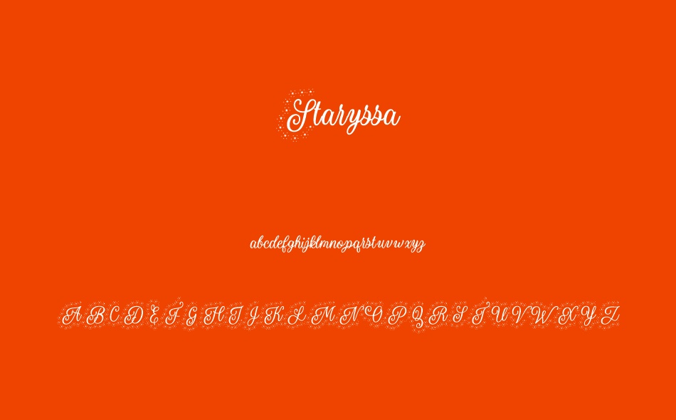 Staryssa font