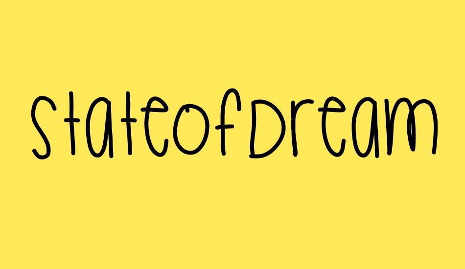 stateofdreaming font big