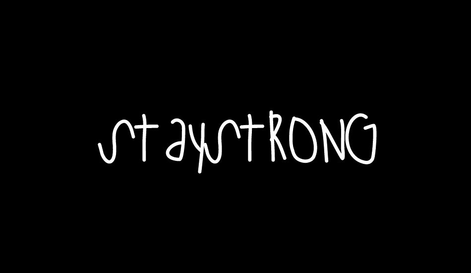 staystrong font big