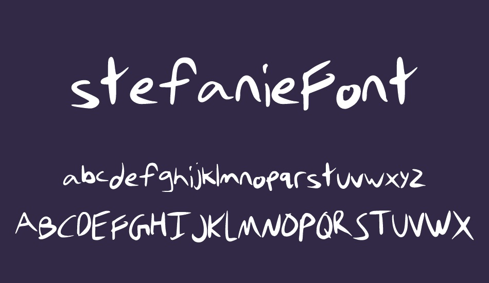 stefaniefont font