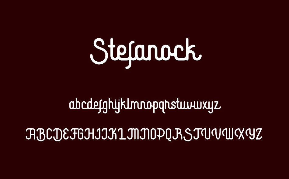 Stefanock font