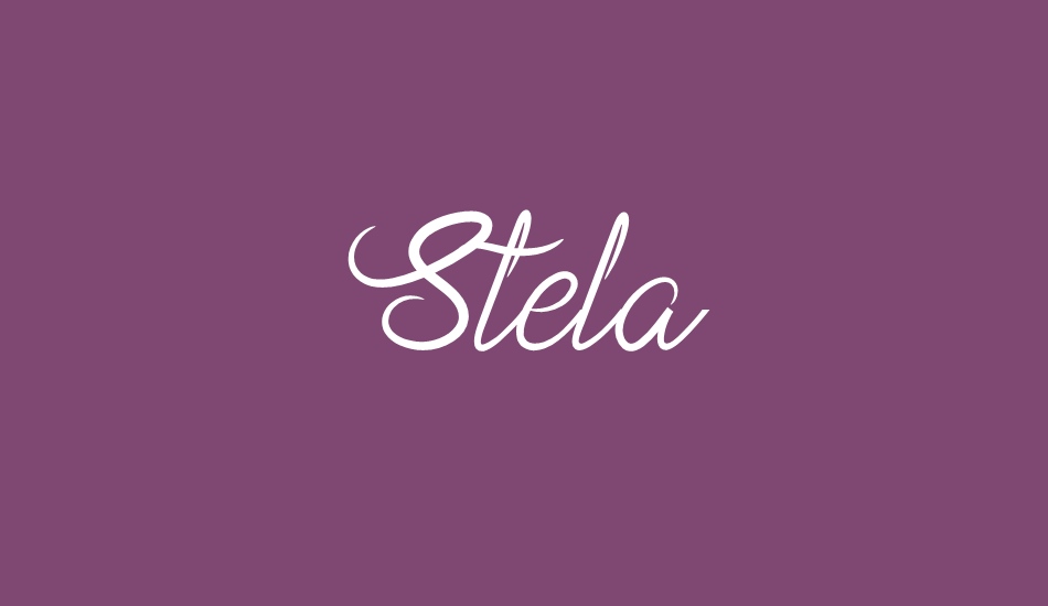 stela font big