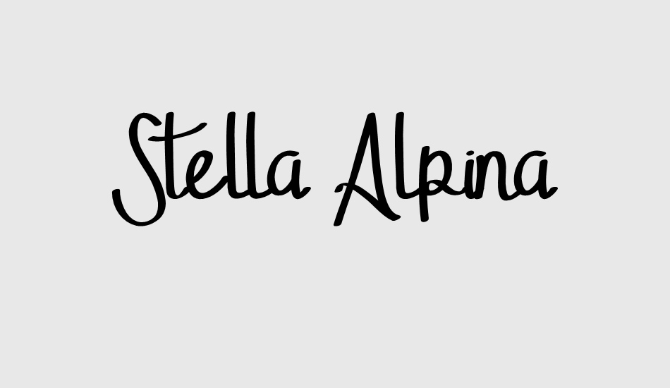 stella-alpina font big