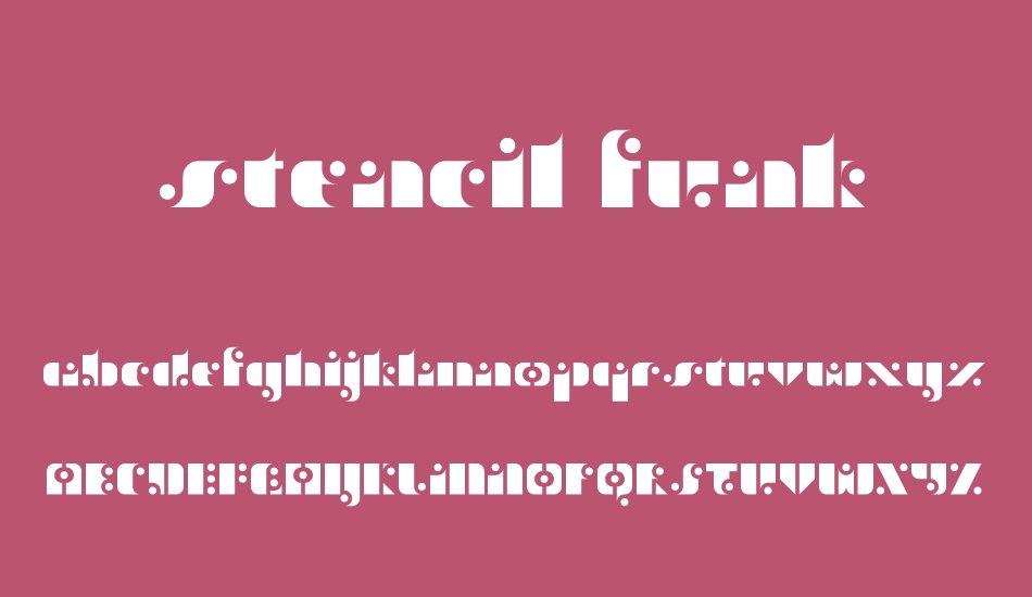 stencil-funk font