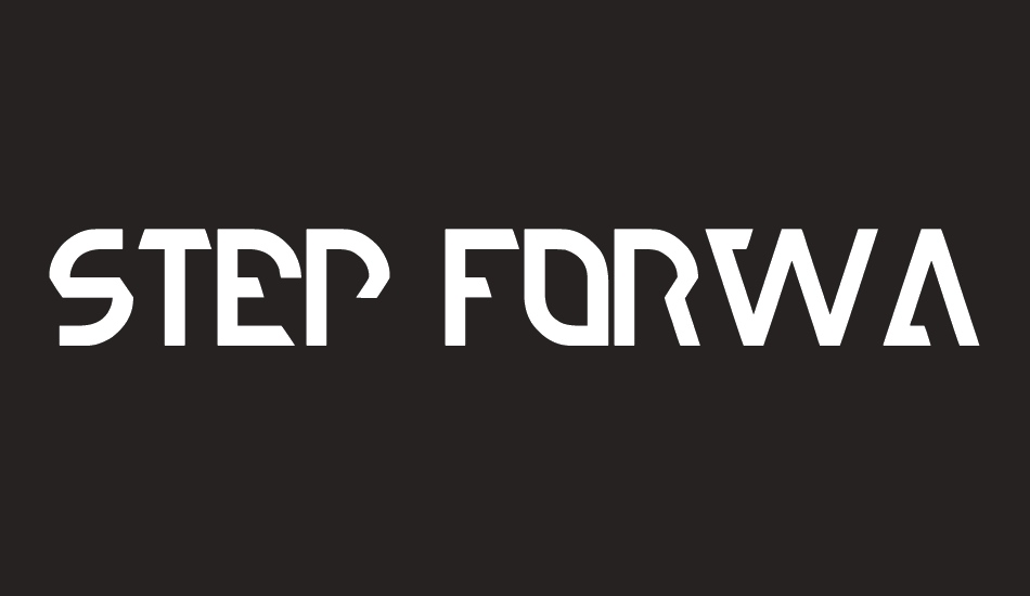 step-forward font big