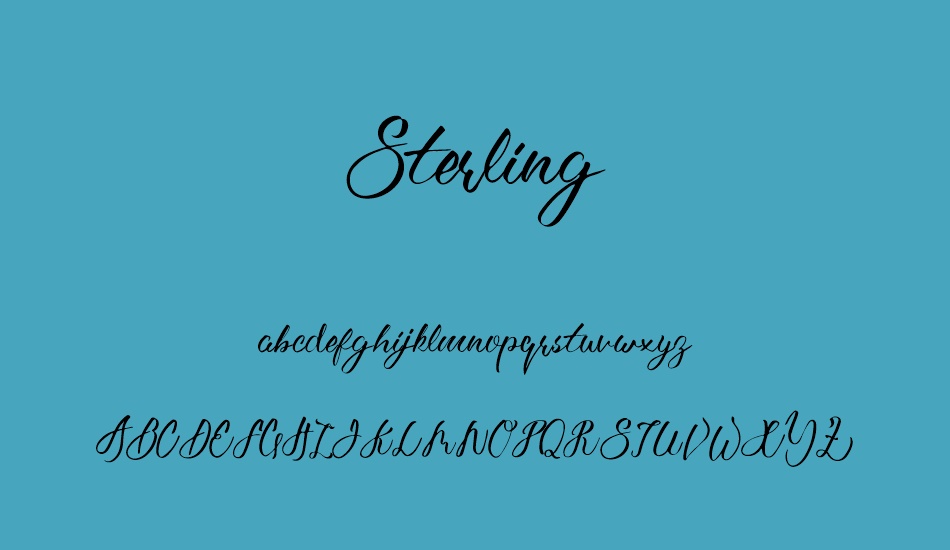 sterling-free font