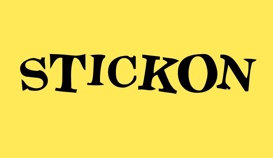 stickon-three font big