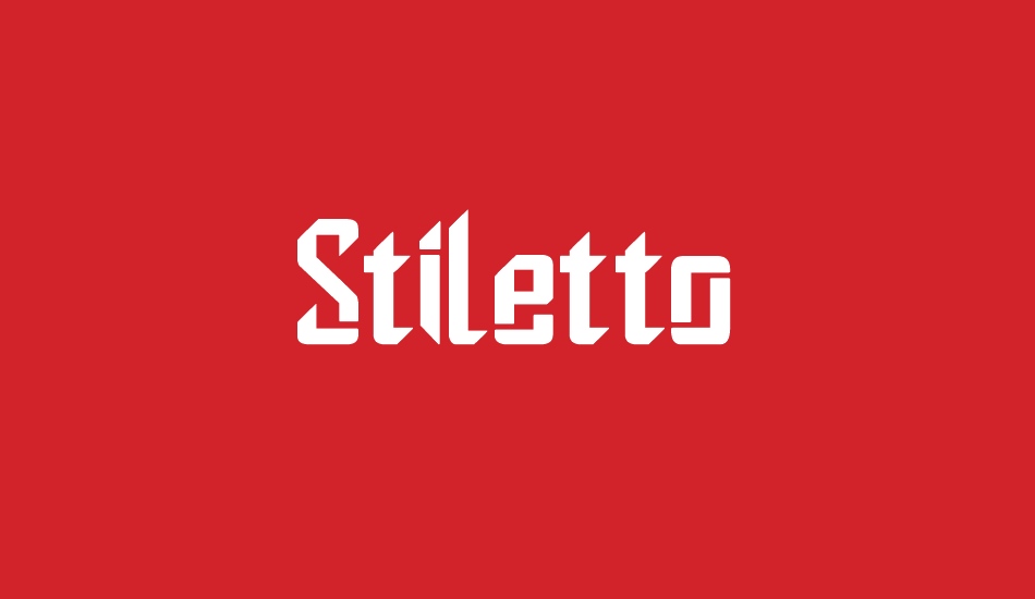 stiletto font big