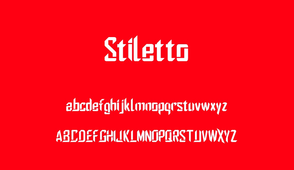 stiletto font