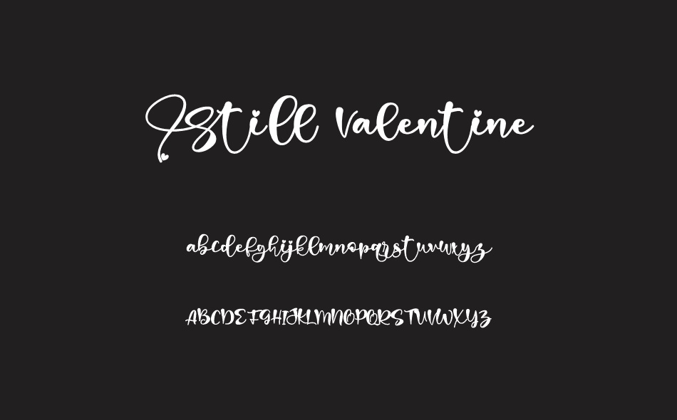 Still Valentine font