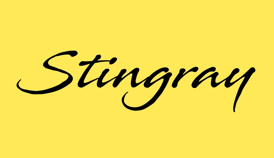 stingray font big