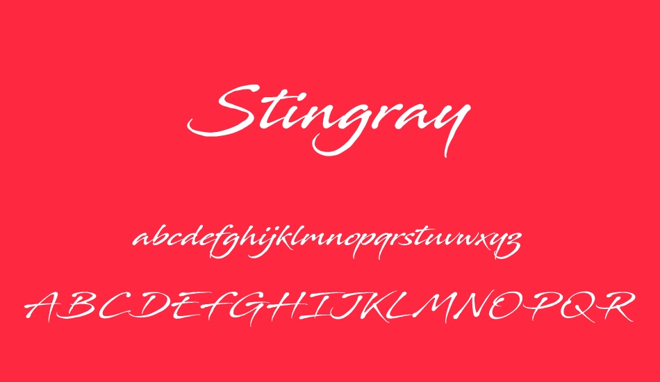 stingray font