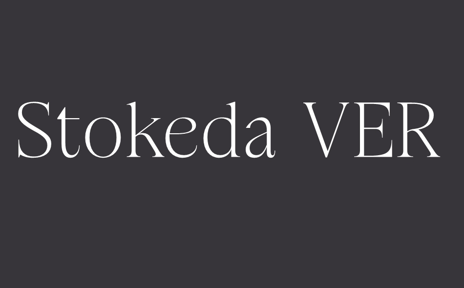 Stokeda font big