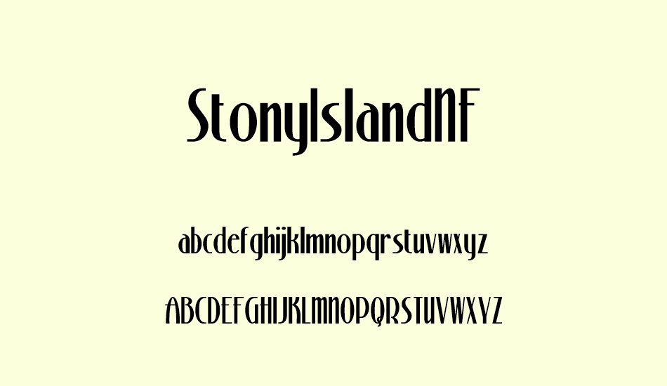 stonyıslandnf font