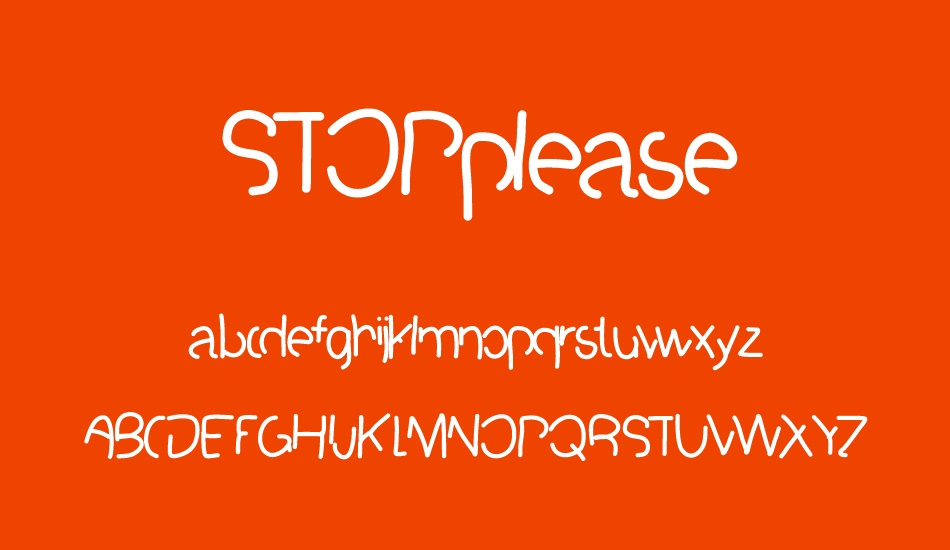 stopplease font