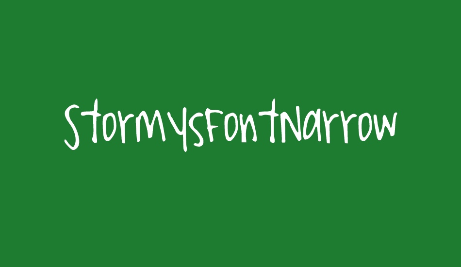 stormysfontnarrow font big