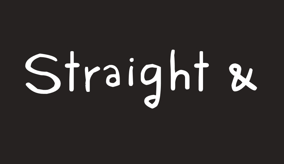 straight-&-narrow font big