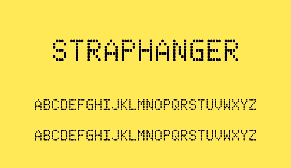 straphanger font