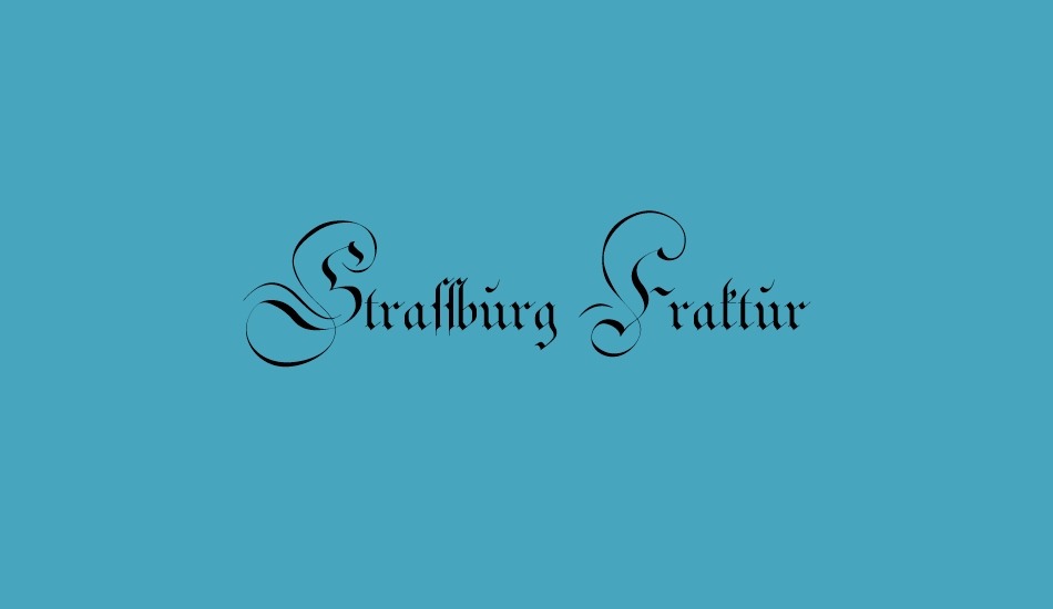 Strassburg Fraktur Free Font