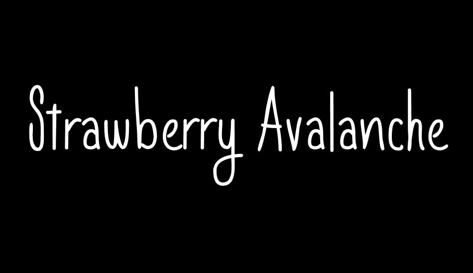 strawberry-avalanche font big