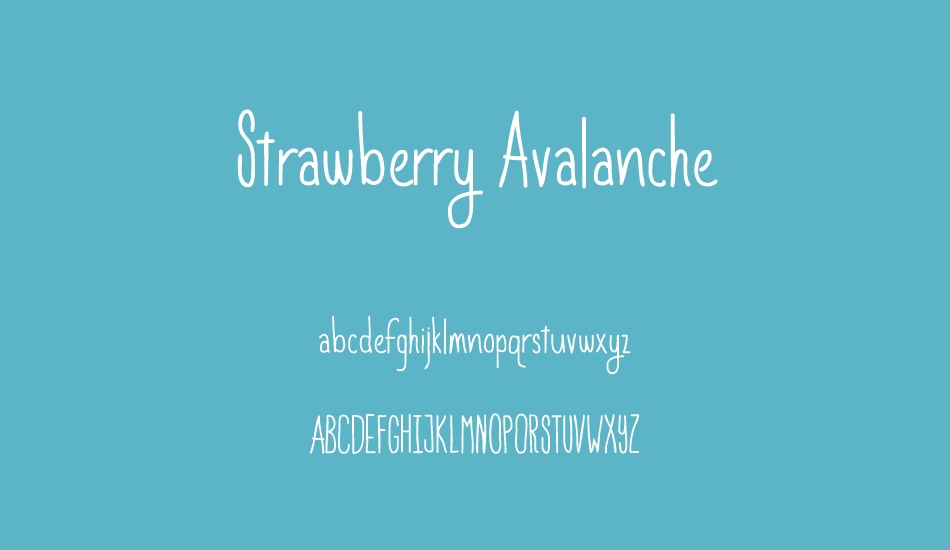 strawberry-avalanche font