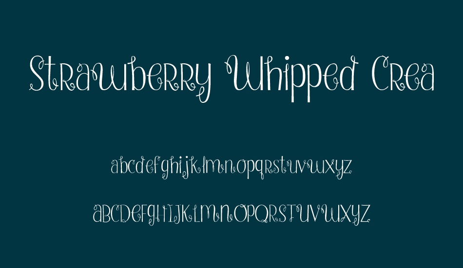 strawberry-whipped-cream font