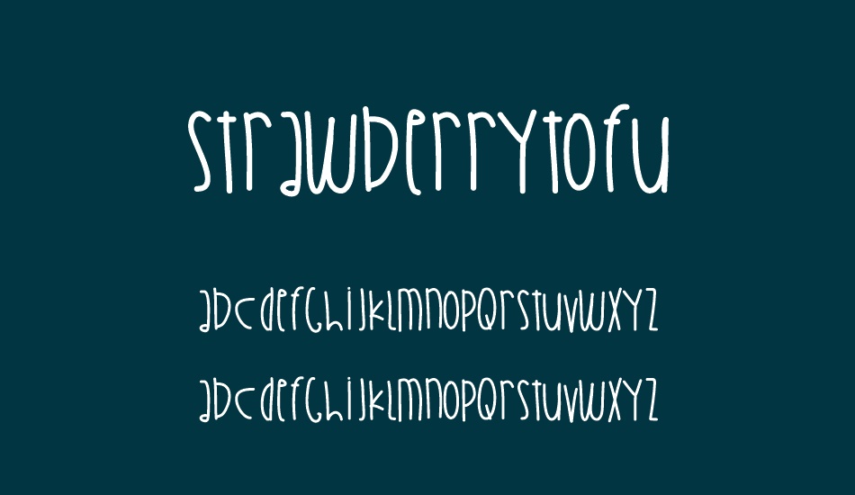 strawberrytofu font