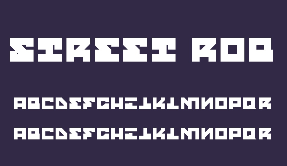 street-robot-slab font