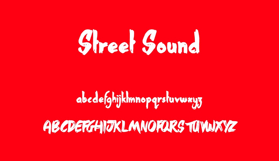 street-sound font