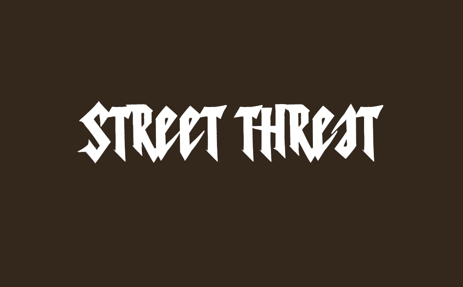Street Threat free font