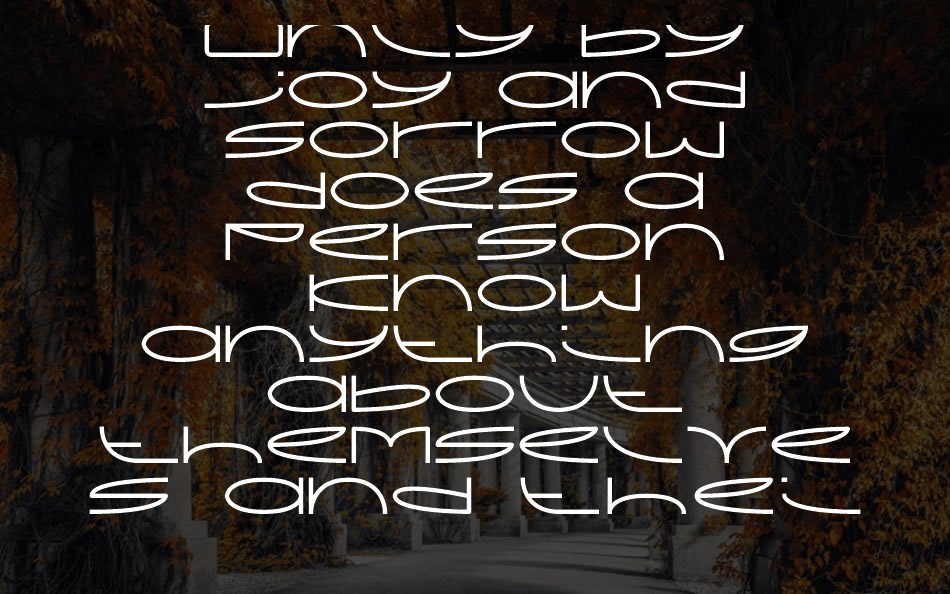 streken font text