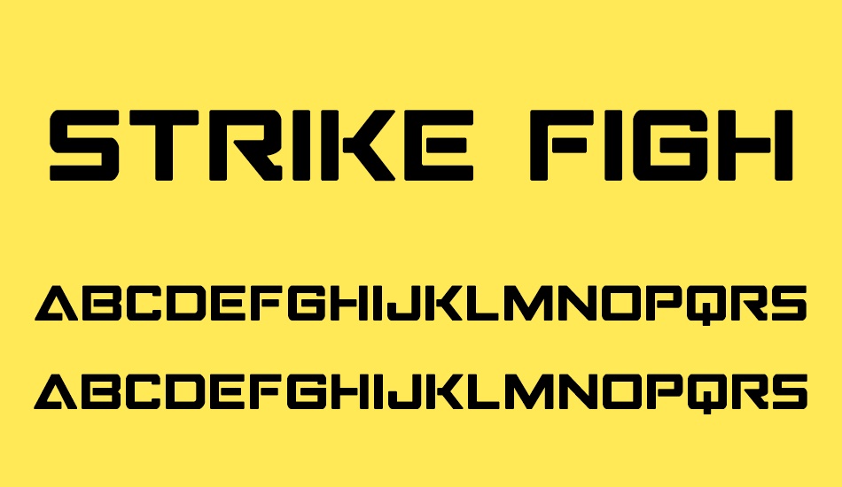 strike-fighter font