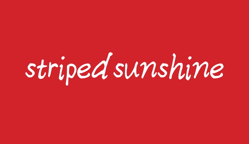 stripedsunshine font big