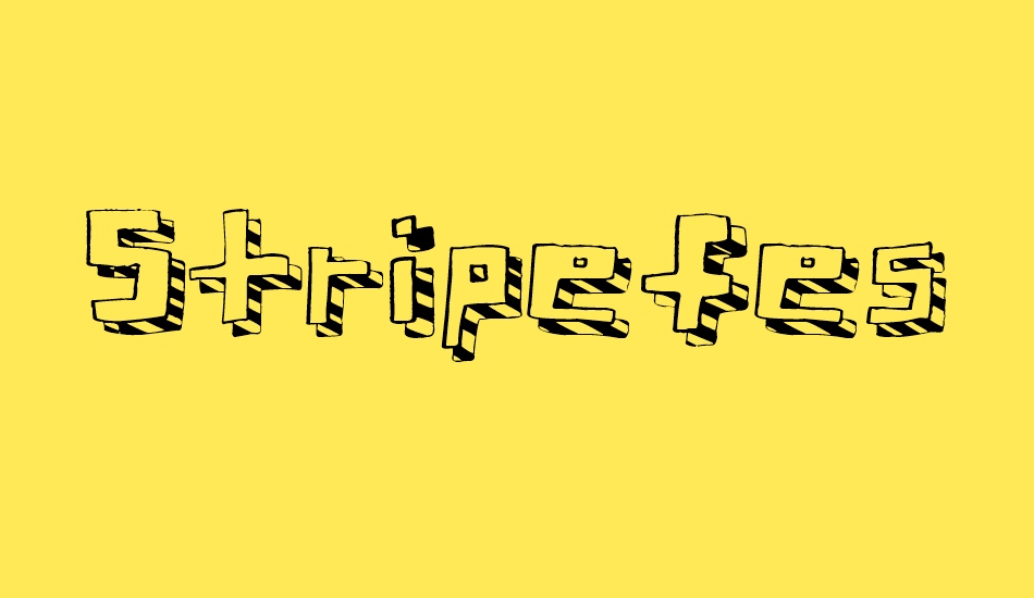 stripefest font big