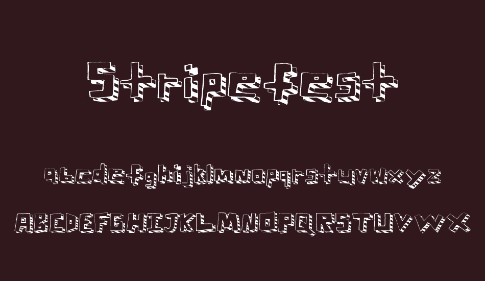 stripefest font