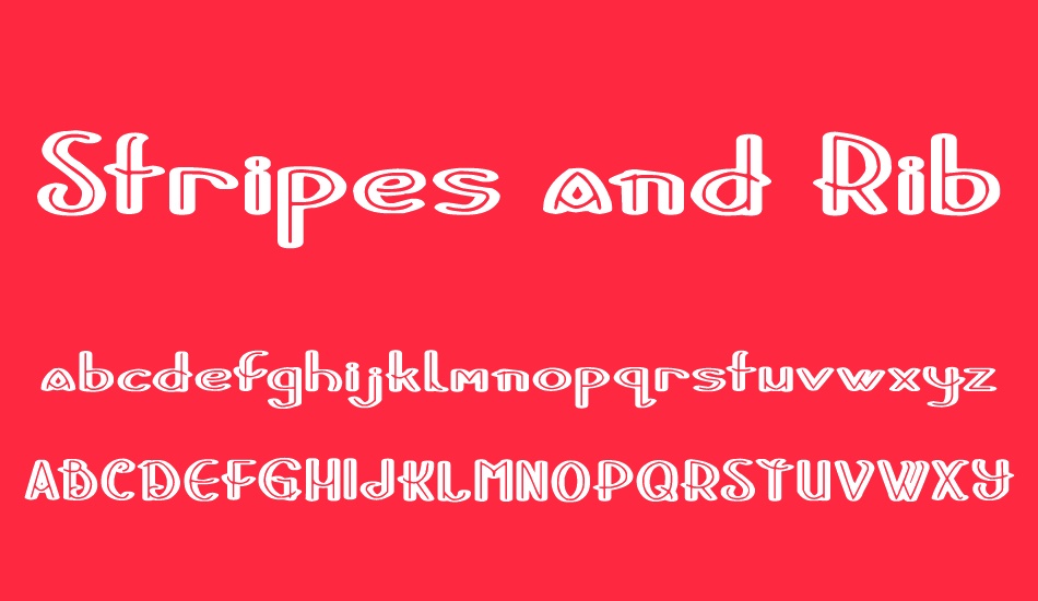 stripes-and-ribbons font