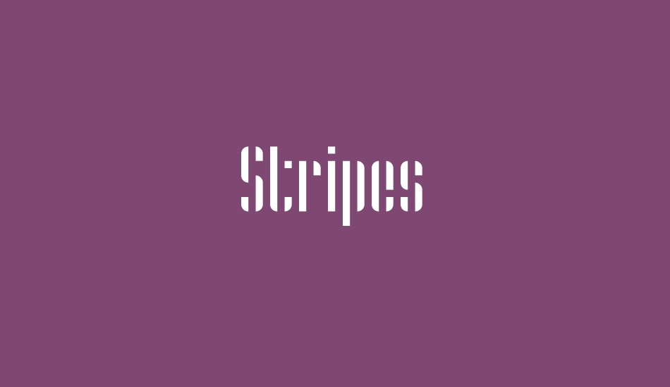 stripes font big