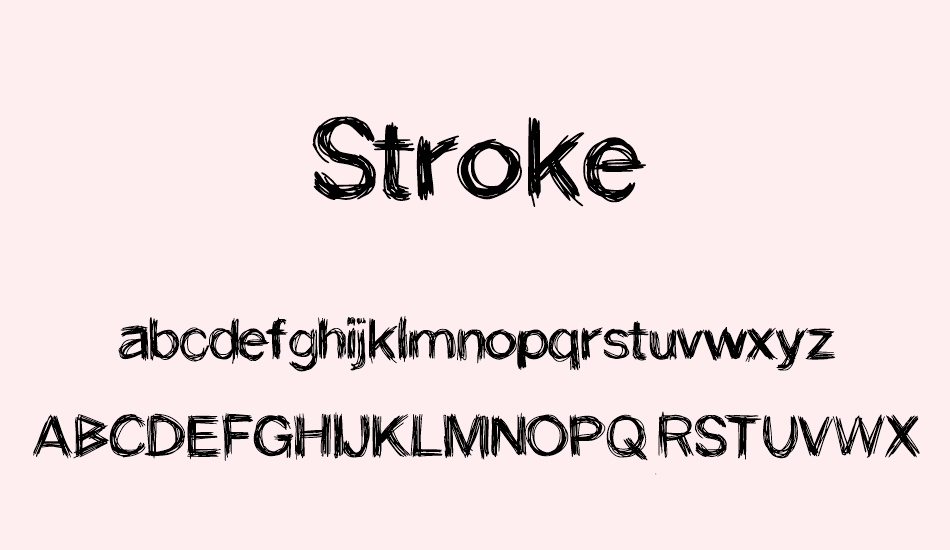 stroke font