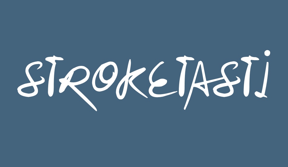 stroketastic font big