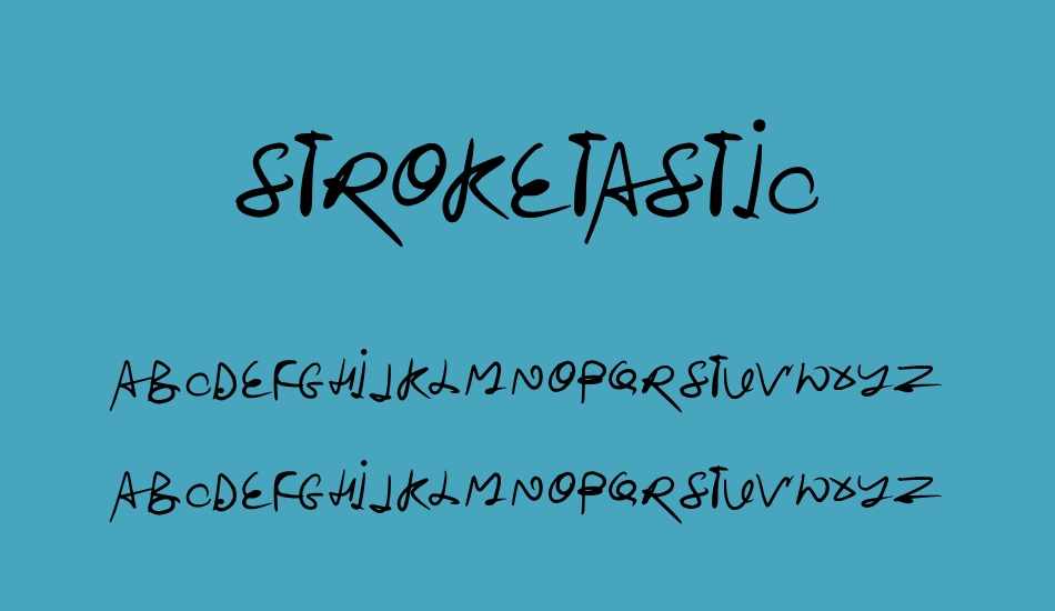 stroketastic font