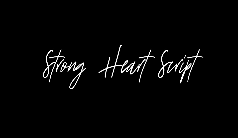 strong-heart-script font big