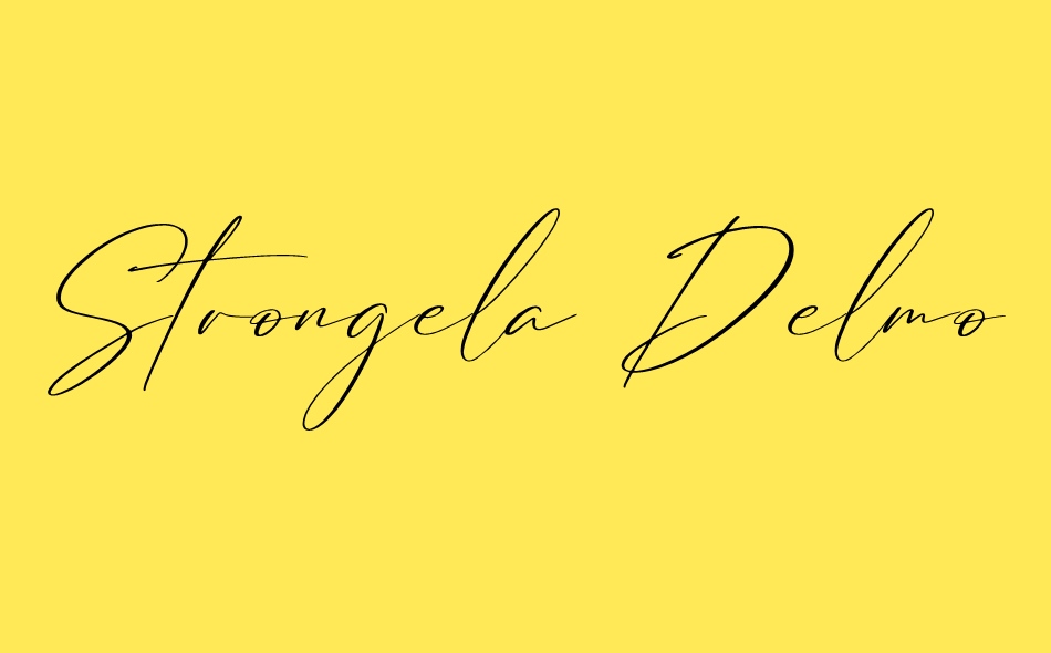 Strongela Delmonte font big