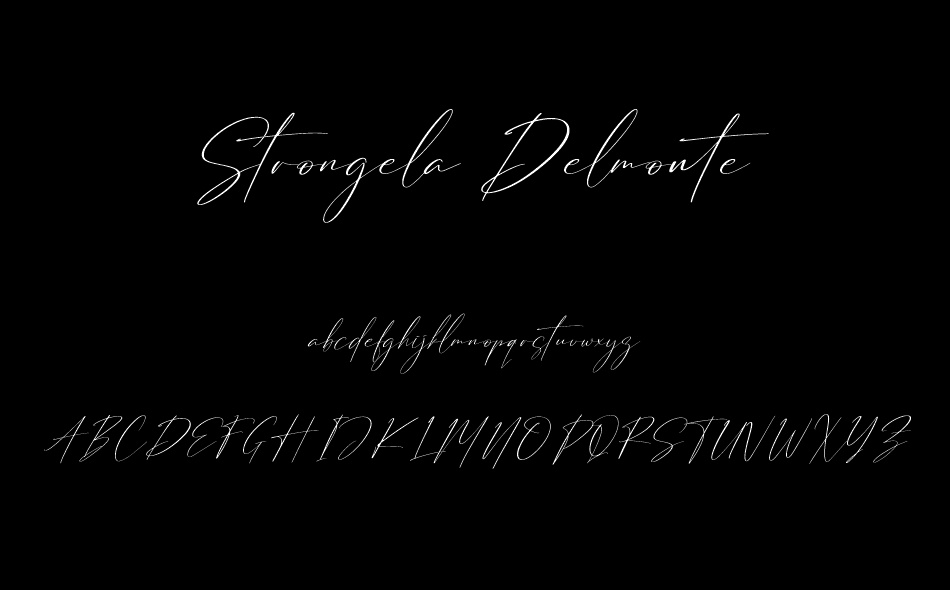 Strongela Delmonte font